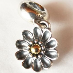 BRAND NEW Pandora charm 14k accent dangle " Oopsie Daisy dangle "